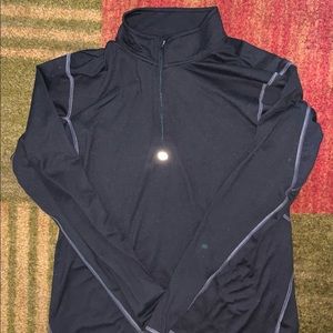 EUC Men’s Champion L/S Black Pull-Over; Size: M